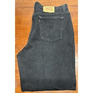LEVI'S 522 Tapered Fit Women's Size 22 Medium Black Faded 40x30.5 Made In USA